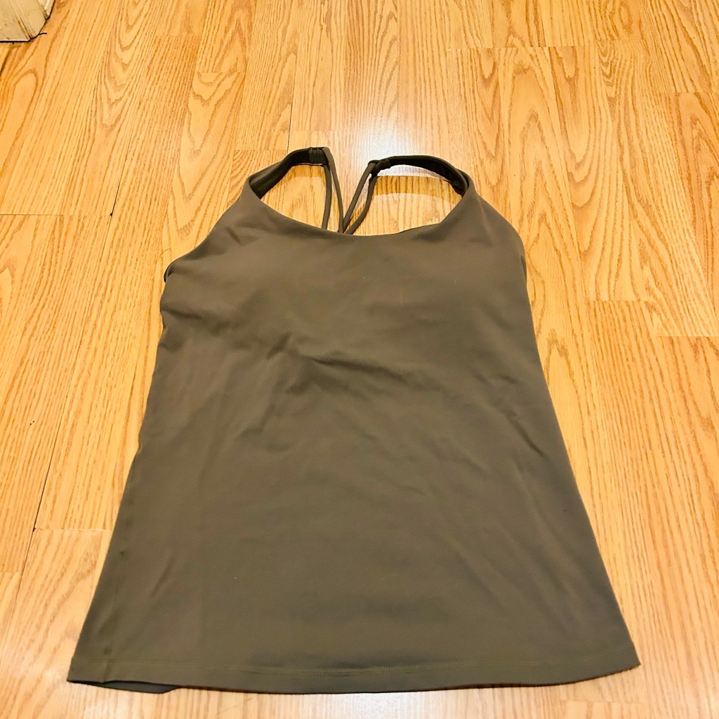 Women's Prana Olive Green Halter Top Sz M